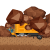 By landslide/Rockslide